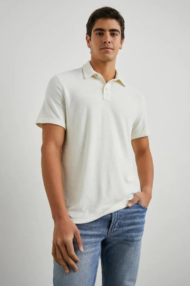 TShirts and Polos Men Rails Rhen Polo Shirt Terry Pearl