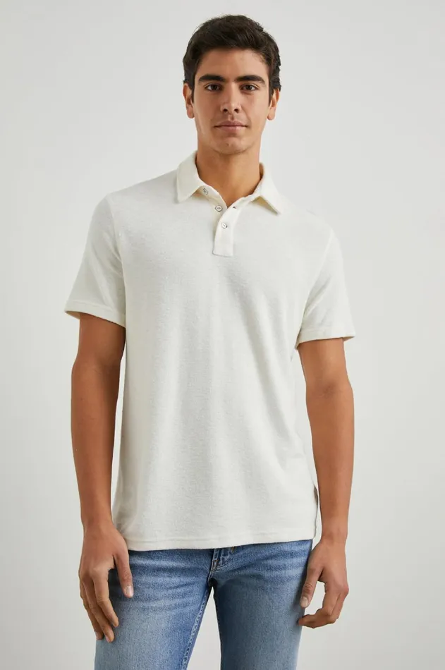 TShirts and Polos Men Rails Rhen Polo Shirt Terry Pearl