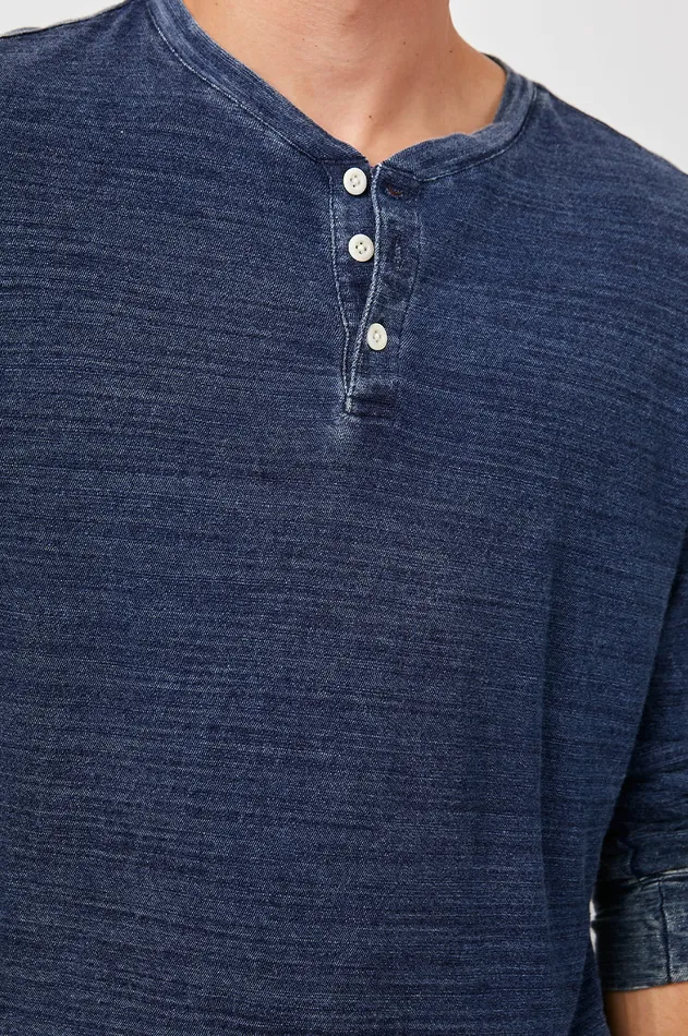 TShirts and Polos Men Rails Skhi Henley Dark Wash