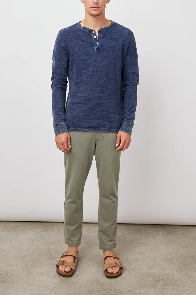 TShirts and Polos Men Rails Skhi Henley Dark Wash