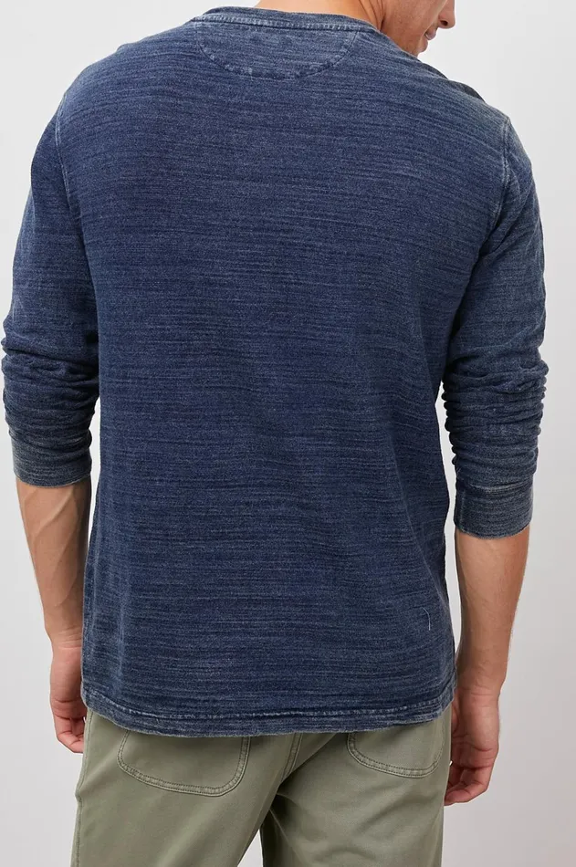 TShirts and Polos Men Rails Skhi Henley Dark Wash