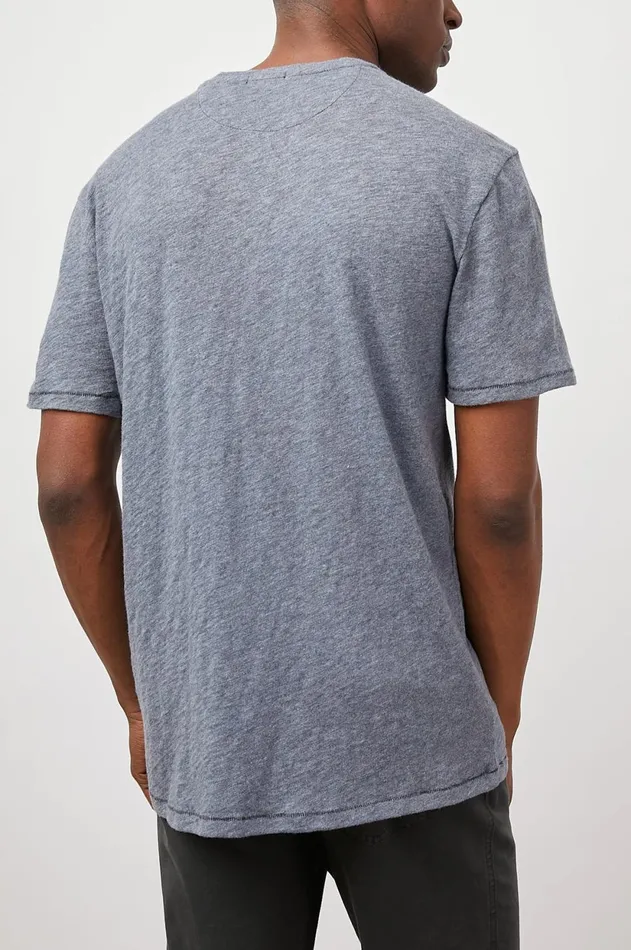 TShirts and Polos Men Rails Skipper TShirt Blue Melange