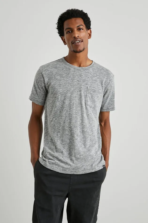 TShirts and Polos Men Rails Skipper TShirt Heather Grey