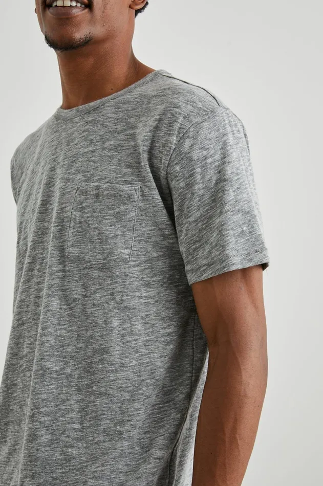 TShirts and Polos Men Rails Skipper TShirt Heather Grey
