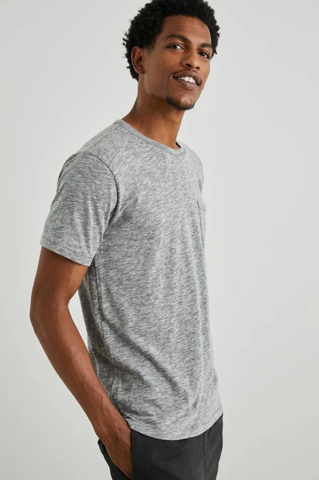 TShirts and Polos Men Rails Skipper TShirt Heather Grey