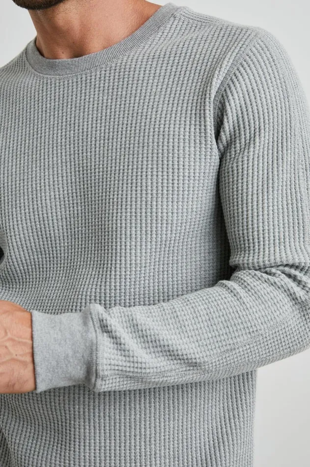 TShirts and Polos Men Rails Wade Thermal Heather Grey
