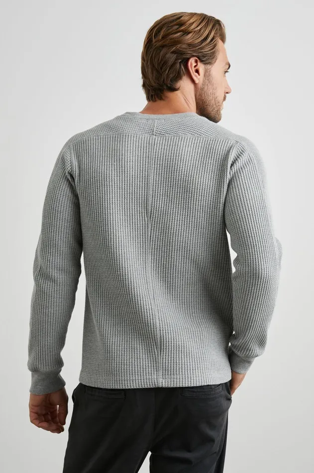 TShirts and Polos Men Rails Wade Thermal Heather Grey
