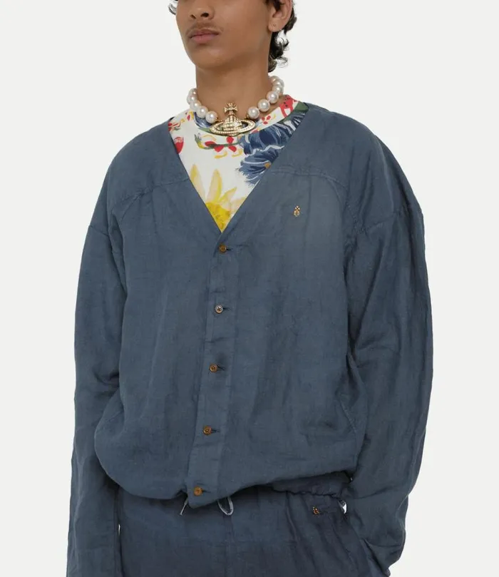 TShirts And Polos Men Vivienne Westwood Baseball Shirt In Navy