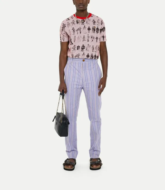 TShirts And Polos Men Vivienne Westwood Evolution Of Man Classic Tee In GreyRed