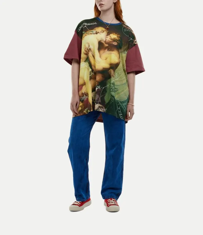TShirts And Polos Men Vivienne Westwood Kiss Oversized TShirt In Brown