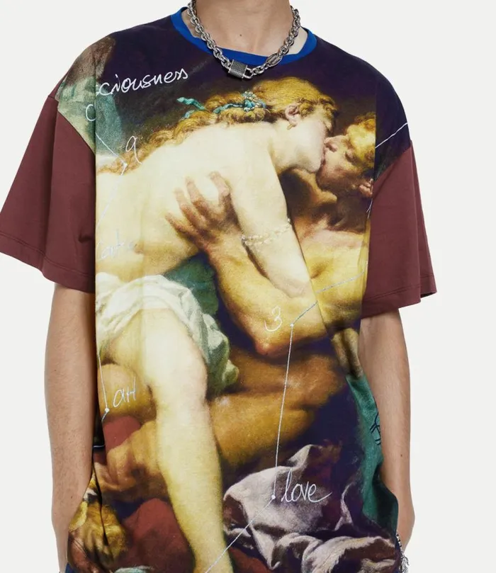 TShirts And Polos Men Vivienne Westwood Kiss Oversized TShirt In Brown