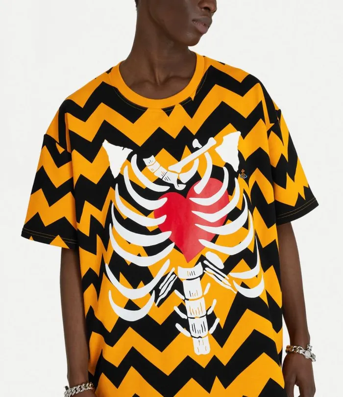 TShirts And Polos Men Vivienne Westwood Oversized TShirt Zig Zag In ZigZag