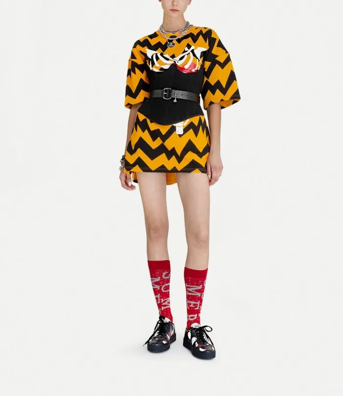 TShirts And Polos Men Vivienne Westwood Oversized TShirt Zig Zag In ZigZag
