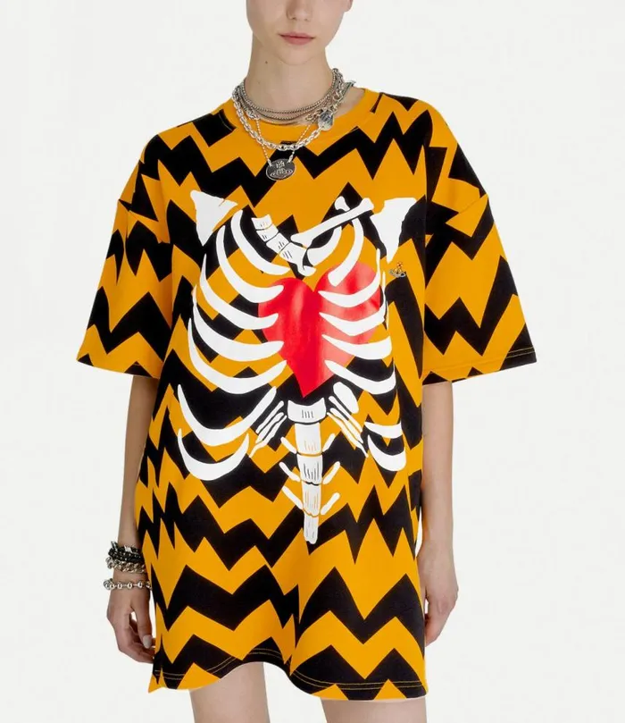 TShirts And Polos Men Vivienne Westwood Oversized TShirt Zig Zag In ZigZag