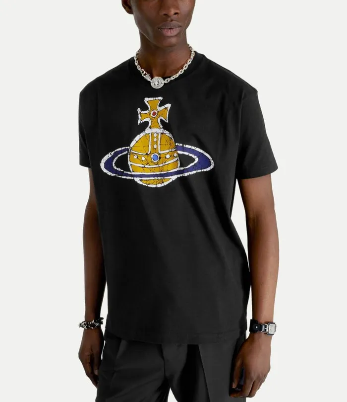 TShirts And Polos Men Vivienne Westwood Time Machine Classic TShirt In Black