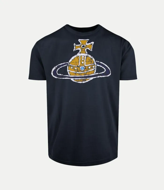 TShirts And Polos Men Vivienne Westwood Time Machine Classic TShirt In Navy