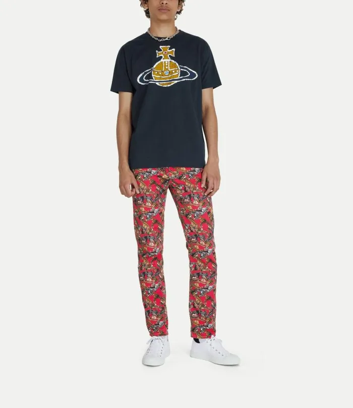 TShirts And Polos Men Vivienne Westwood Time Machine Classic TShirt In Navy