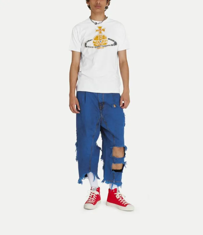 TShirts And Polos Men Vivienne Westwood Time Machine Classic TShirt In White
