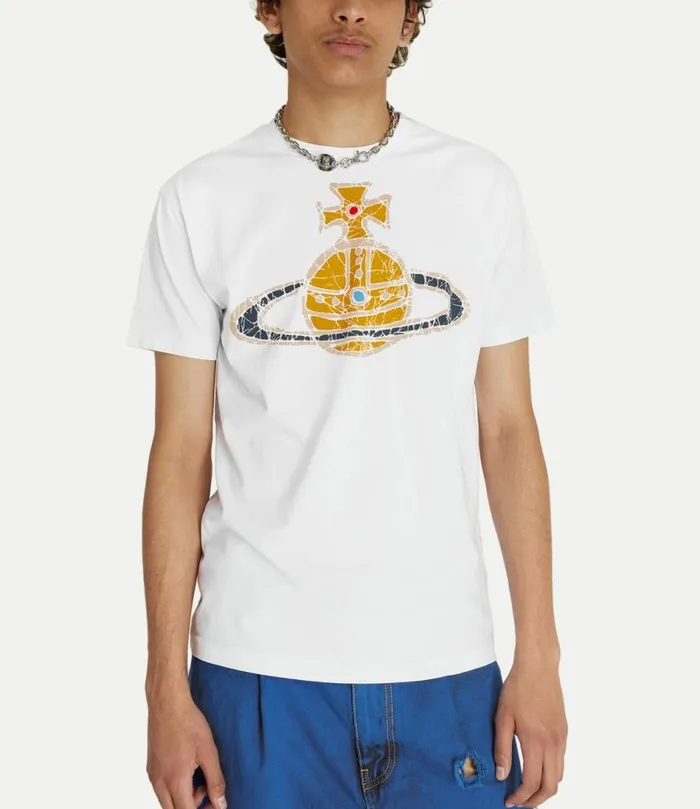 TShirts And Polos Men Vivienne Westwood Time Machine Classic TShirt In White