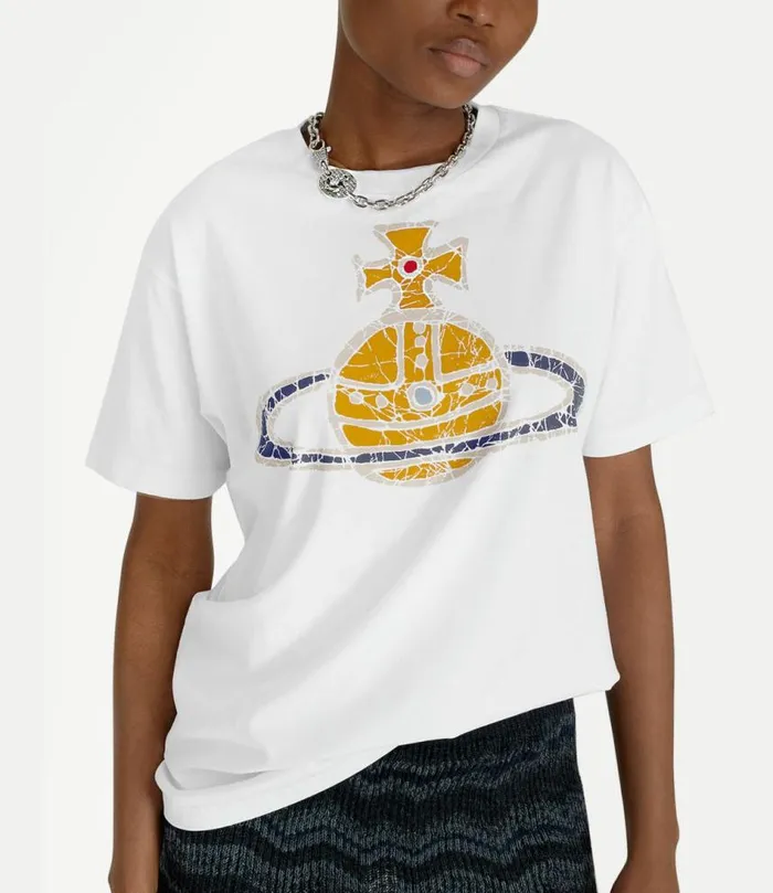 TShirts And Polos Men Vivienne Westwood Time Machine Classic TShirt In White
