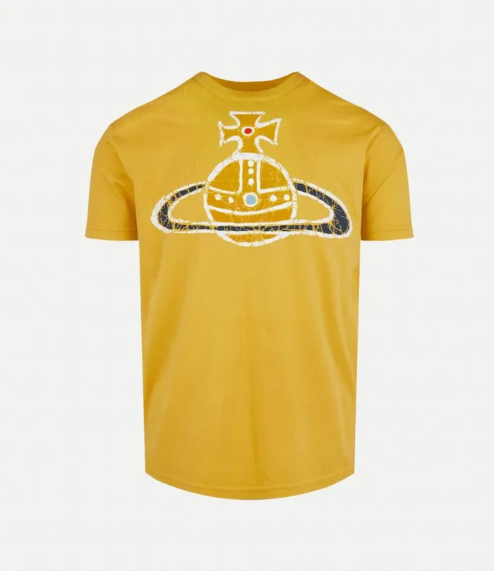 TShirts And Polos Men Vivienne Westwood Time Machine Classic TShirt In Yellow