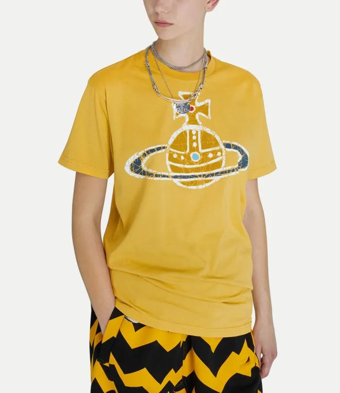 TShirts And Polos Men Vivienne Westwood Time Machine Classic TShirt In Yellow