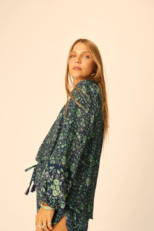 Tash Short Petite Fleur Marine Women Natalie Martin Bottoms