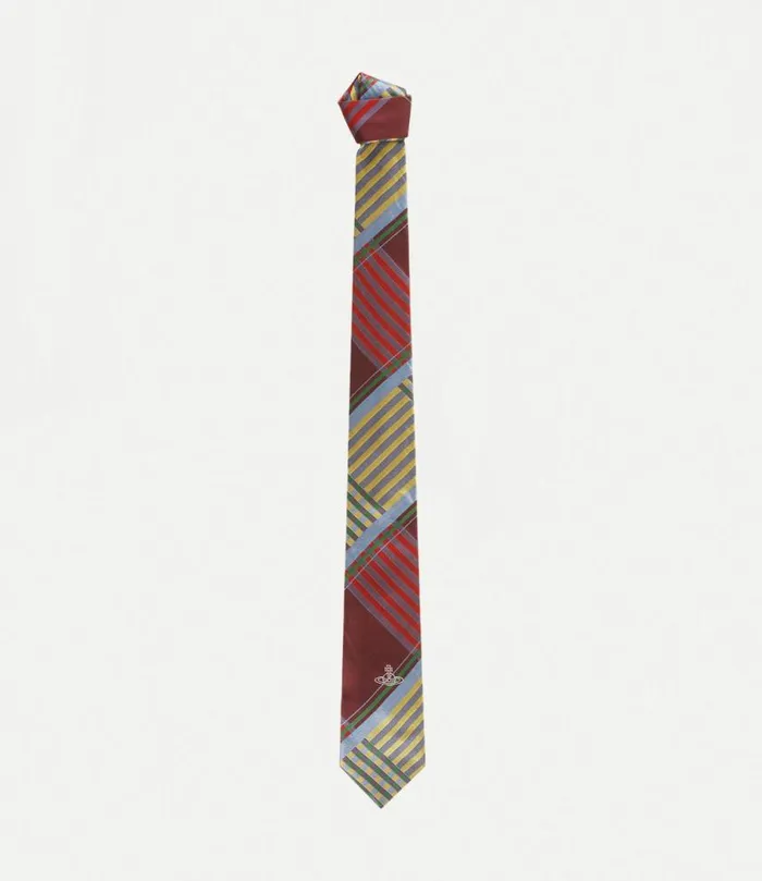 Ties And Handkerchiefs Men Vivienne Westwood Combat Tartan Tie 7cm In Burgundy Ties And Handkerchiefs Men Vivienne Westwood Combat Tartan Tie 7cm In Burgundy