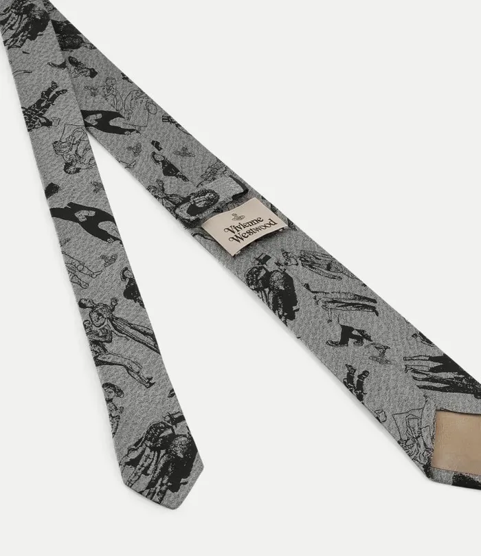 Ties And Handkerchiefs Men Vivienne Westwood Evolution Of Man Tie 7cm In Lavander