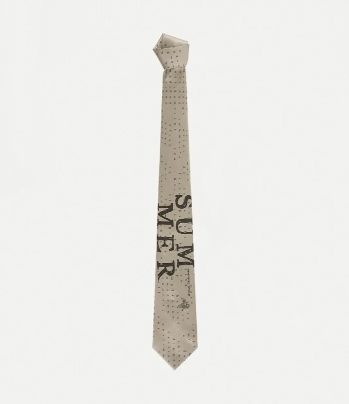 Ties And Handkerchiefs Men Vivienne Westwood Summer Tie 85cm In Beige