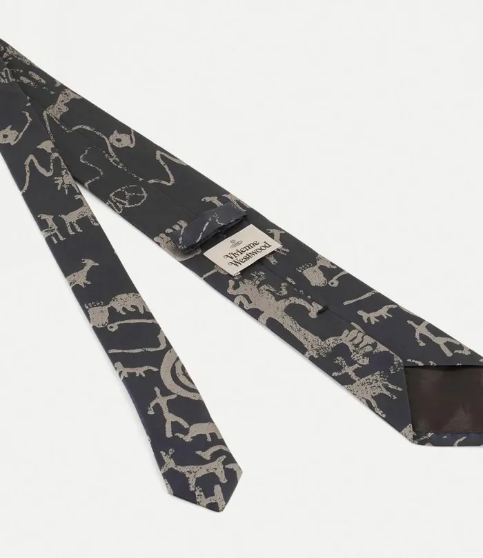 Ties And Handkerchiefs Men Vivienne Westwood The Cave Tie 85cm In NavyBlue