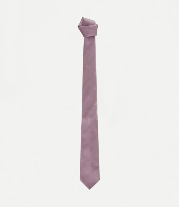 Ties And Handkerchiefs Men Vivienne Westwood Uni Tie 7cm In Mauve