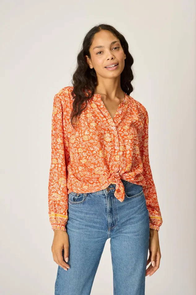 Tolan Shirt Floral Tuscany Sun Women Natalie Martin Tops