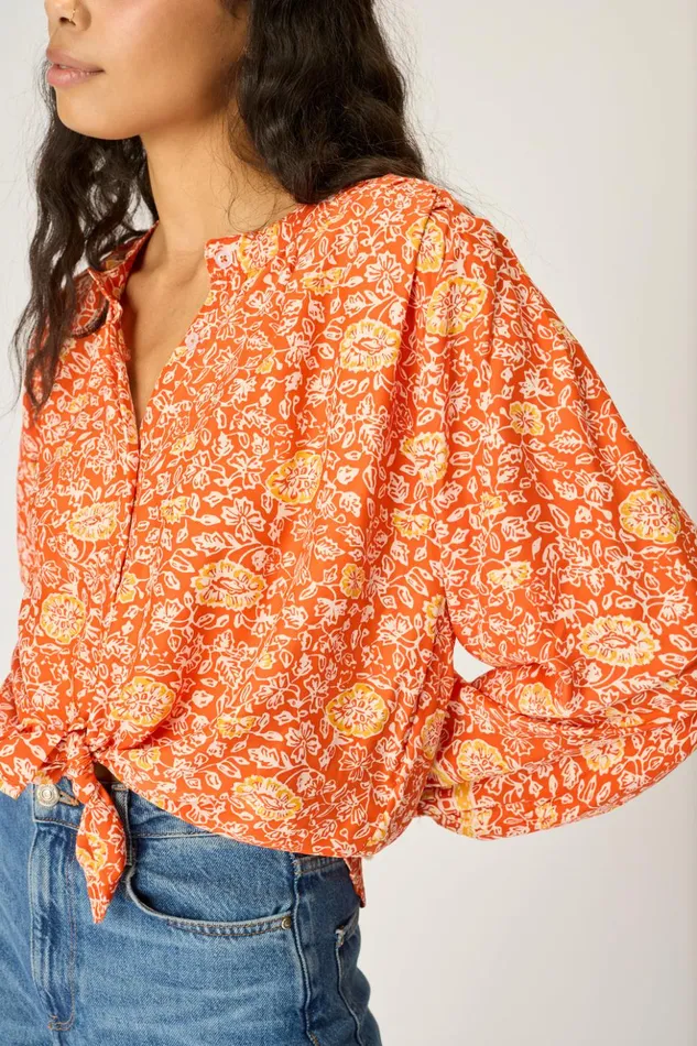 Tolan Shirt Floral Tuscany Sun Women Natalie Martin Tops