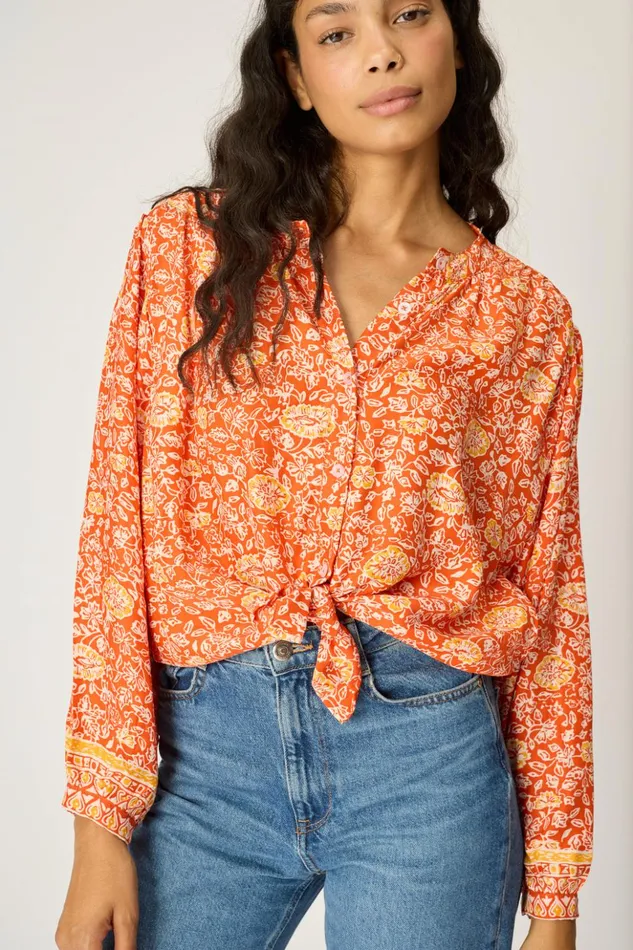 Tolan Shirt Floral Tuscany Sun Women Natalie Martin Tops