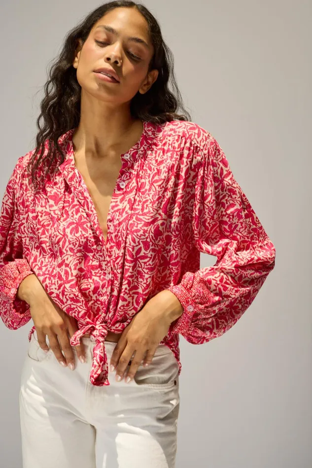 Tolan Shirt Gloriosa Flamingo Women Natalie Martin Tops
