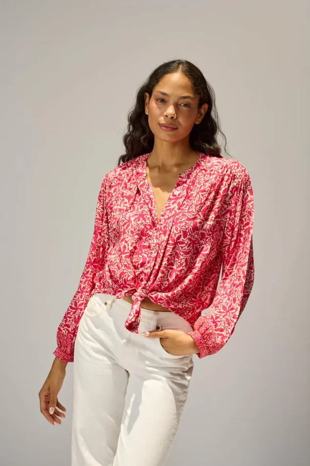 Tolan Shirt Gloriosa Flamingo Women Natalie Martin Tops