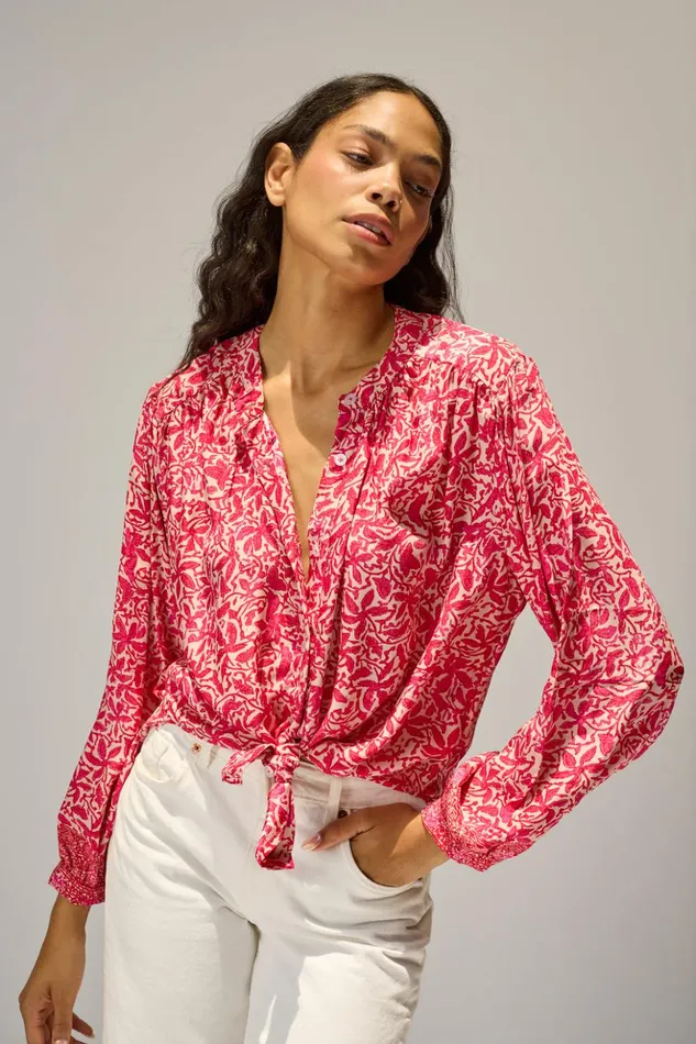 Tolan Shirt Gloriosa Flamingo Women Natalie Martin Tops