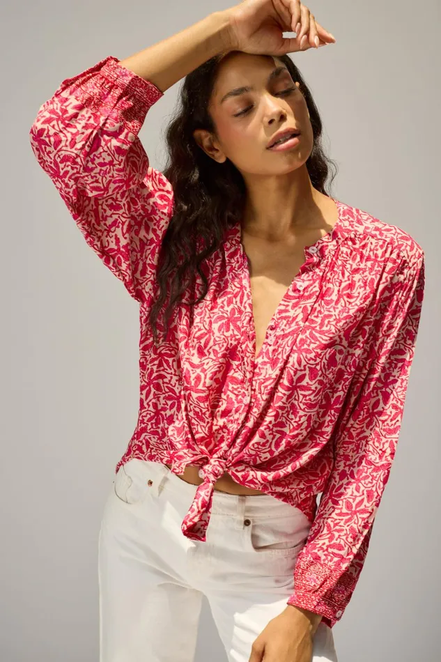 Tolan Shirt Gloriosa Flamingo Women Natalie Martin Tops