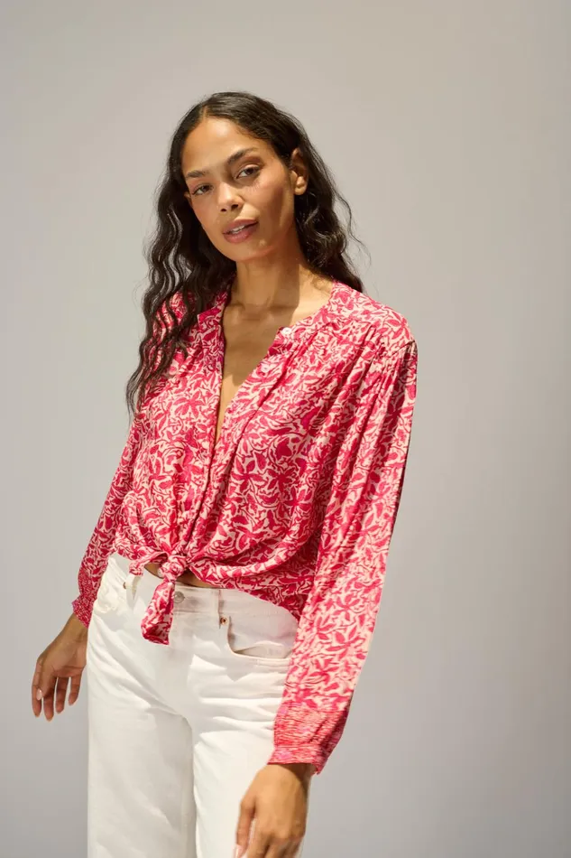 Tolan Shirt Gloriosa Flamingo Women Natalie Martin Tops