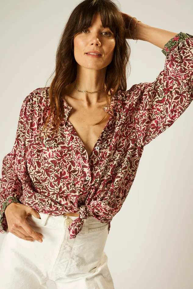 Tolan Shirt Gloriosa Watermelon Women Natalie Martin Tops