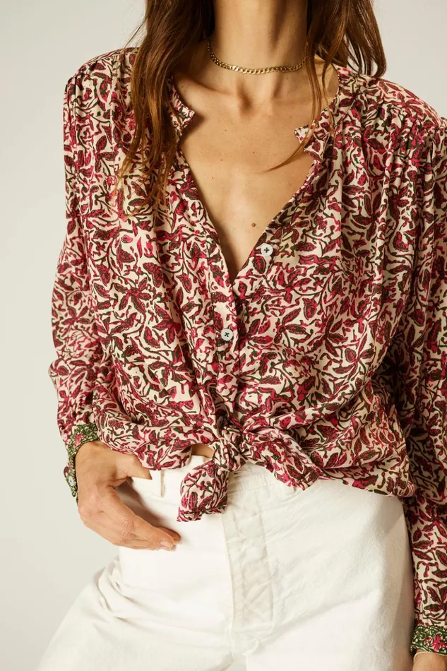 Tolan Shirt Gloriosa Watermelon Women Natalie Martin Tops