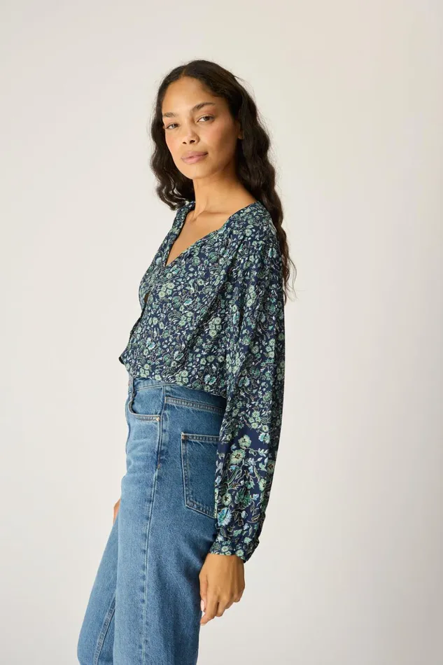 Tolan Shirt Petite Fleur Marine Women Natalie Martin Tops