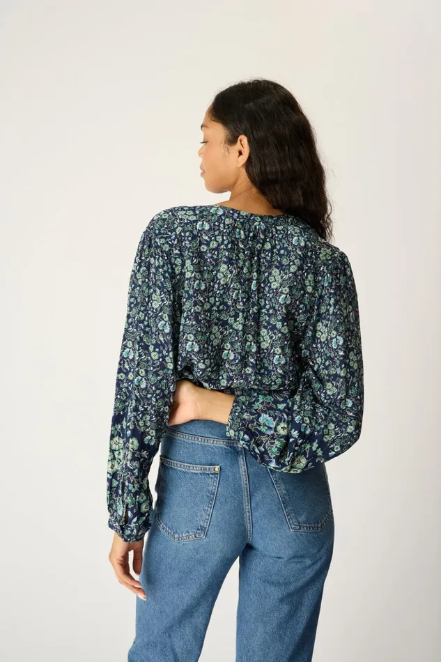 Tolan Shirt Petite Fleur Marine Women Natalie Martin Tops