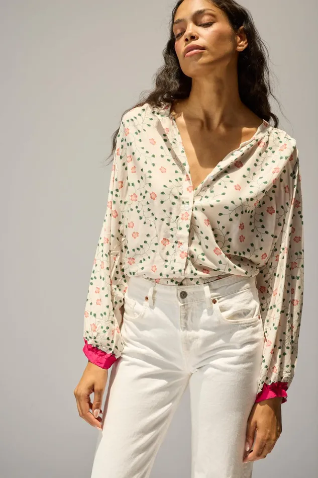 Tolan Shirt Pinwheel Cotton Women Natalie Martin Tops