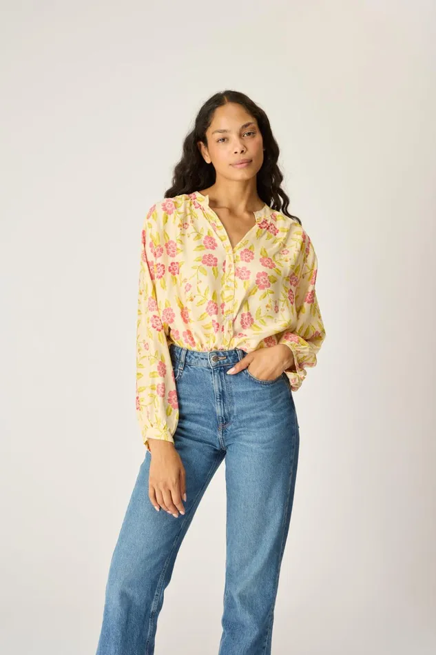 Tolan Shirt Prairie Dusty Crimson Women Natalie Martin Tops