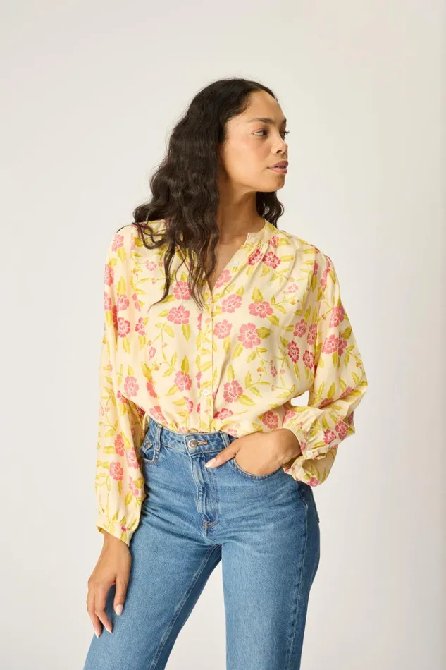 Tolan Shirt Prairie Dusty Crimson Women Natalie Martin Tops