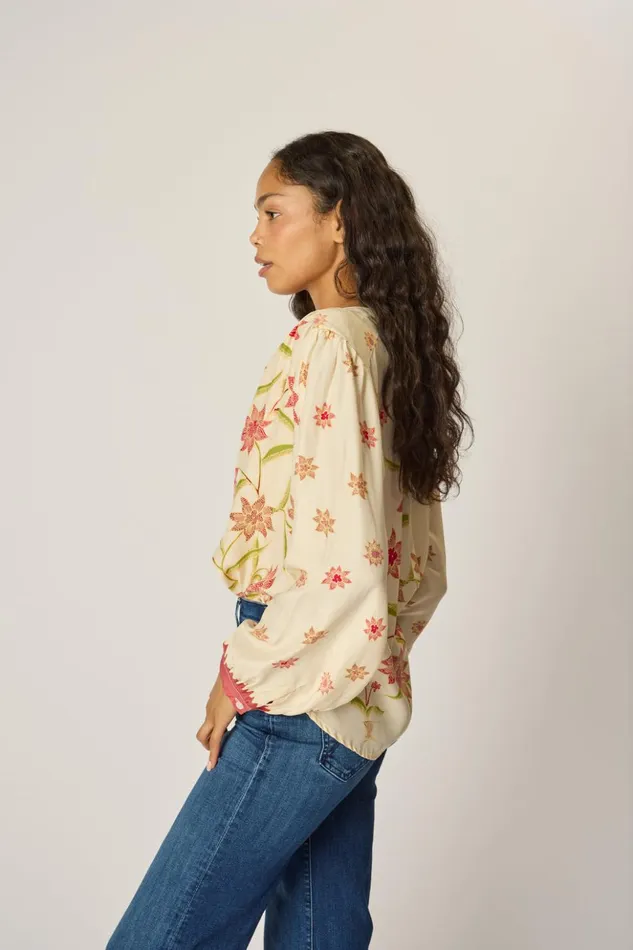 Tolan Shirt Starflower Cream Women Natalie Martin Tops