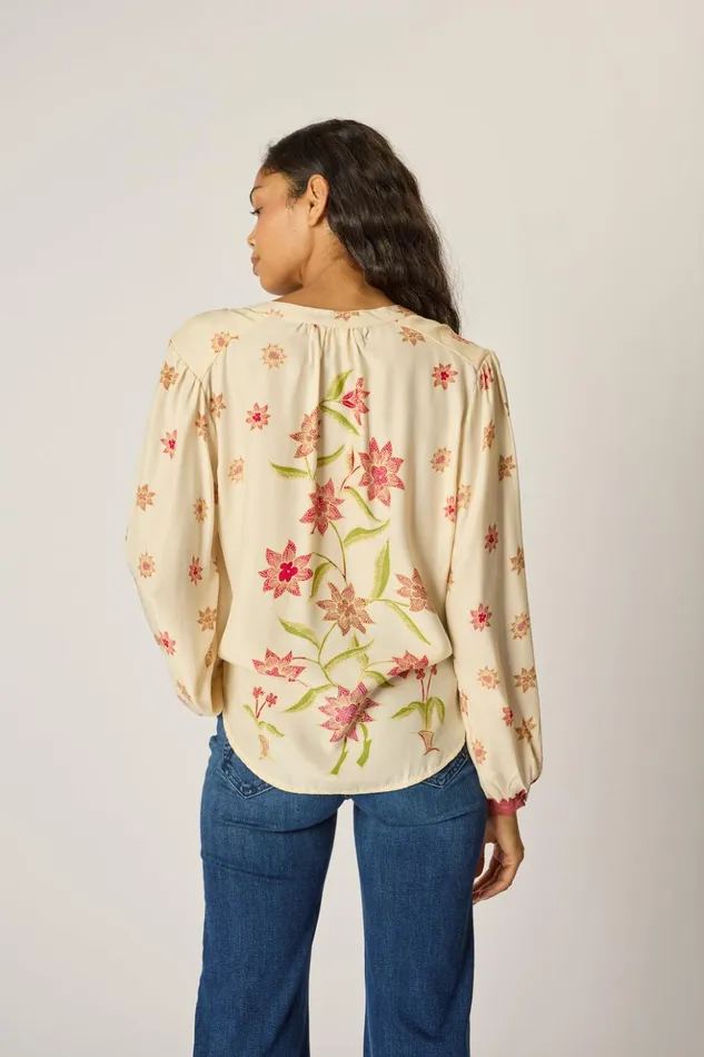 Tolan Shirt Starflower Cream Women Natalie Martin Tops
