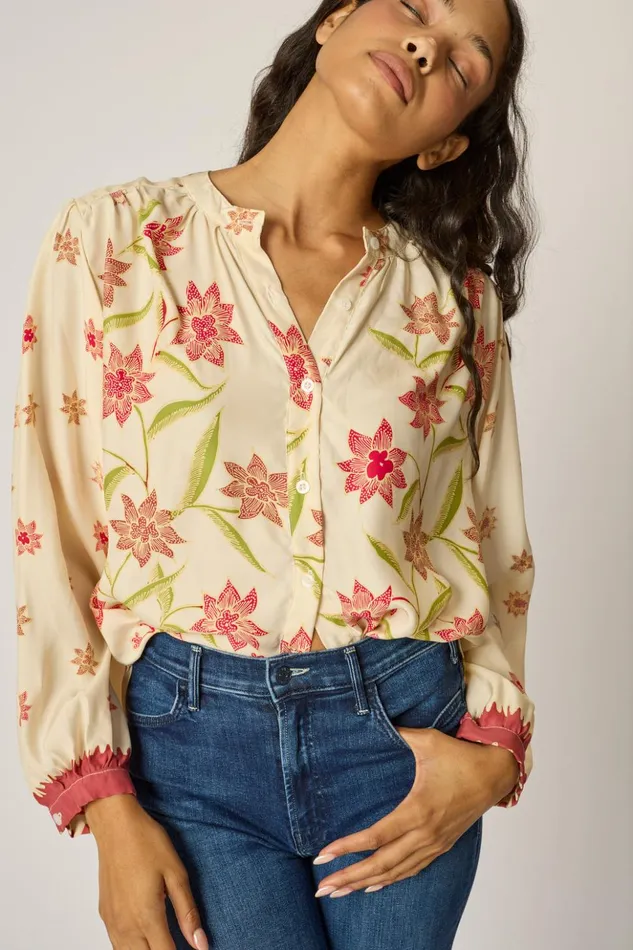 Tolan Shirt Starflower Cream Women Natalie Martin Tops